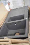 *Pyragranite Graphite Carbon 1.5 Bowl Sink 100x50c