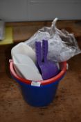 *Two Buckets and Assorted Scoops etc.