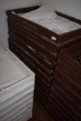 *Trolley with 11 Brown Plastic Trays