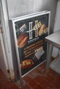 *Double Sided Aluminium Clip Frame A-Board