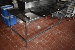 *Stainless Steel Island Worktable 90x180cm