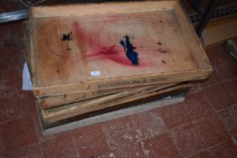 *Five Wood Baker’s Trays