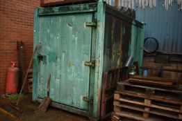 *Site Storage High Security Unit with Lifting Eyes ~9’6” x 6ft x 7’2” (contents included)