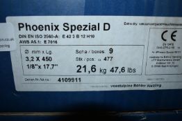 *Box of Nine Packs of Phoenix Special D 3.2x450 Electrodes