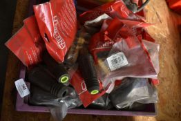 *Tray of Assorted Earth Clamps, Welding Cable, Connectors, etc.