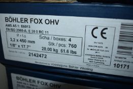 *Carton of Four Packs of 3.2x450 Electrodes ~760 pcs total