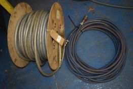 *Reel of Air Hose and a Length of Blue Air Hose