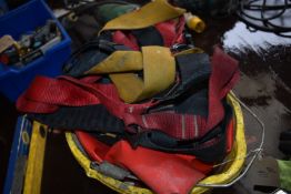 *Bucket of Safety Harnesses