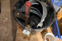 *Bucket of Various Hand Tools and PPE