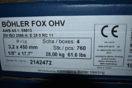 *Carton of Four Packs of 3.2x450 Electrodes ~760 pcs total