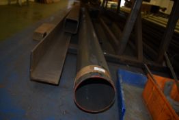 *Contents of Shelf to Include Assorted Steel Pipe, Square Section, etc.