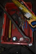 *Plastic Box of Assorted Hand Tools
