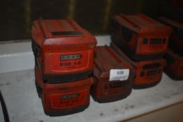 *Five Assorted Hilti Batteries