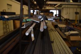 *Contents of Shelf to Include Assorted Round Bar, Flat Bar, etc.