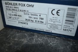 *Carton of Four Packs of 3.2x450 Electrodes ~760 pcs total