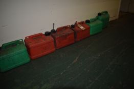 *Six 5L Plastic Fuels Cans