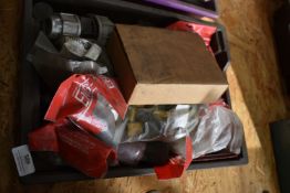 *Tray of Assorted Earth Clamps, Welding Cable, Connectors, etc.