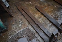 *Set of Long Forklift Tines 180cm long and 10cm wide