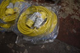 *Two New 110v 16a 14m Extension Leads