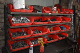 *Shelf (on top of bench) and Contents