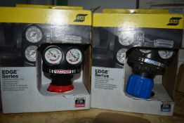*Pair of Esab Edge Series Oxyacetylene Regulators