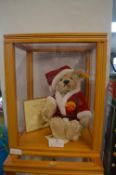 Steiff Noel Christmas Bear with Display Case