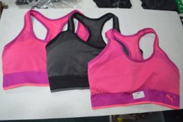 *Three Puma Sport Bras Size: L