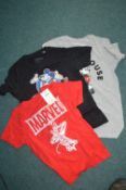 Three Marvel Kid's T-Shirts Size: 7-8 years