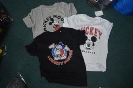 Three Disney Mickey Mouse Kid's T-Shirts Size: 9-1