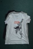 Three Marvel Kid's T-Shirts Size: 9-11 years