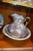 Floral Jug and Bowl Set