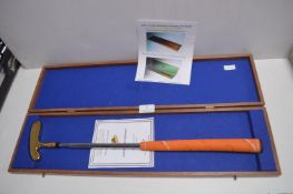 Goflex 22ct Gold Plated Presentation Putter in Woo