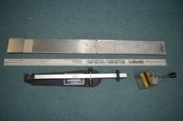 Three Golf Smith Measuring Tools plus a Golf Shaft