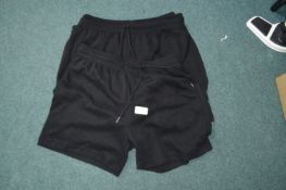 *Three Pairs of Men's Black Shorts Size: S