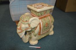 Pottery Elephant Plant Stand
