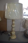 *Dar Alpine Cream & Gold Table Lamp with Cream Sha