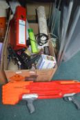 Household Items and Toys Including Nerf Gun, Wallp