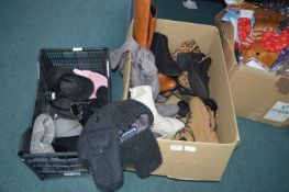 Shoes and Hats Including a Barber Hat