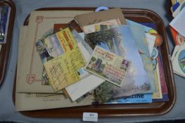 Vintage Ephemera etc. Including Cigarette Cards