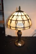 *Tiffany Style Leaded Glass Table Lamp
