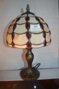 *Tiffany Style Leaded Glass Table Lamp