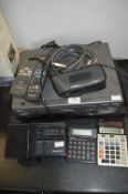 Panasonic DVD, Toshiba VHS Player, Radios, Casio C