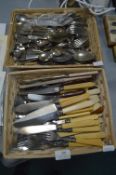 Two Baskets of Cutlery