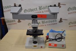 * Leitz Ortholux lab microscope, Leitz 240v light box
