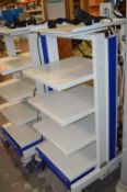 * Mobile 5 tier equipment trolley