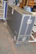 * Grey mobile transit case, 1720x1100x500mm approx