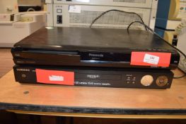 * Panasonic DMR-EX773 DVD recorder, Samsung DVD-R125 DVD recorder