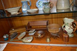 Wooden Items including John Peel Musical Jug