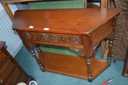 Carved Oak Hall Table