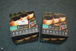 *Six Solar Powered Fence Lights